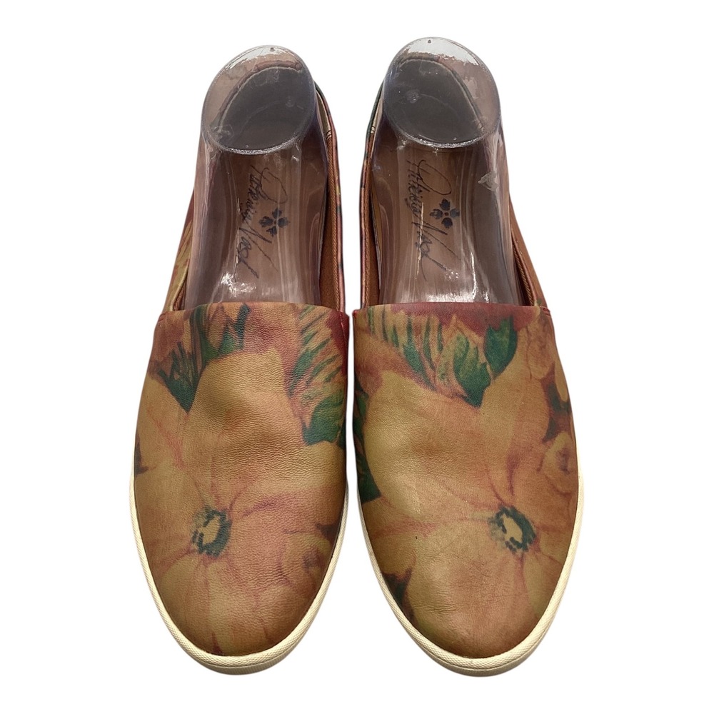 Patricia Nash Floral Slip-On Sneakers in Tan, Green - Picture 3 of 10